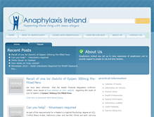 Tablet Screenshot of anaphylaxisireland.ie